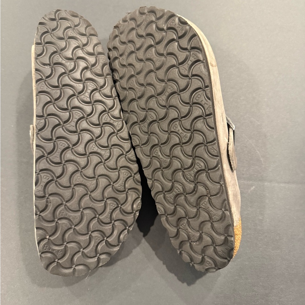 Birkenstock Brown Tan Slip-On Loafers with Cork Footbed - Picture 3 of 3